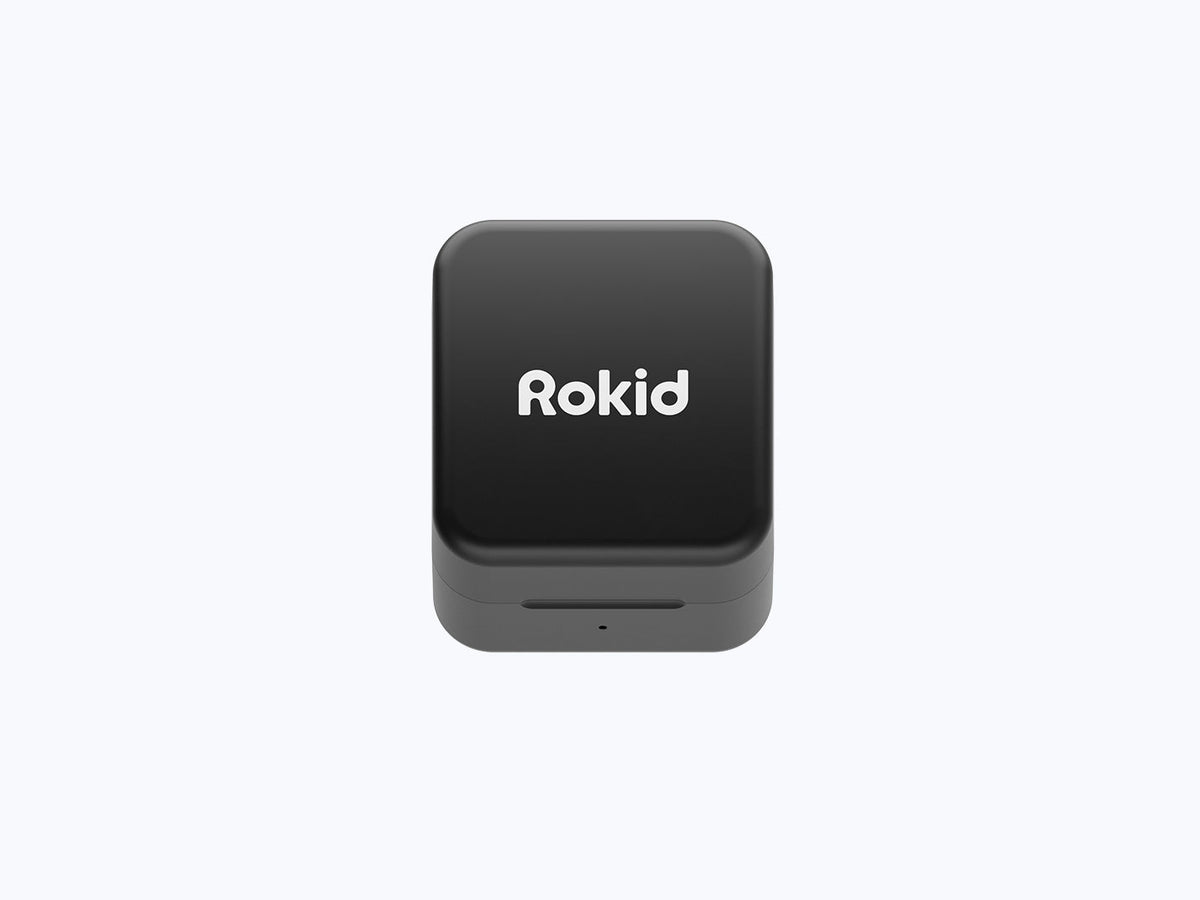Rokid Power Cells compact charging box with its lid closed