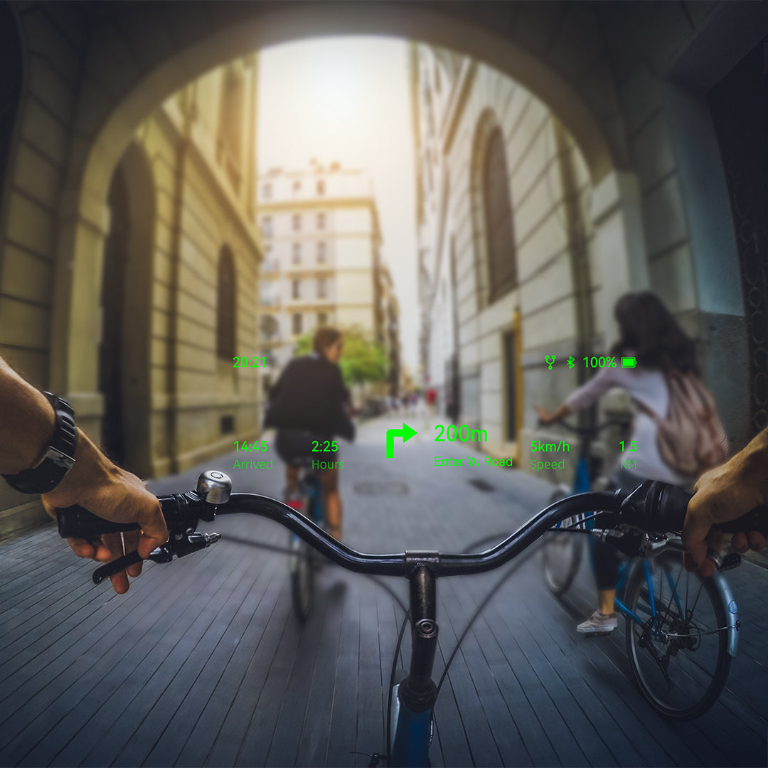 Rokid AI Glasses — navigation directions in view